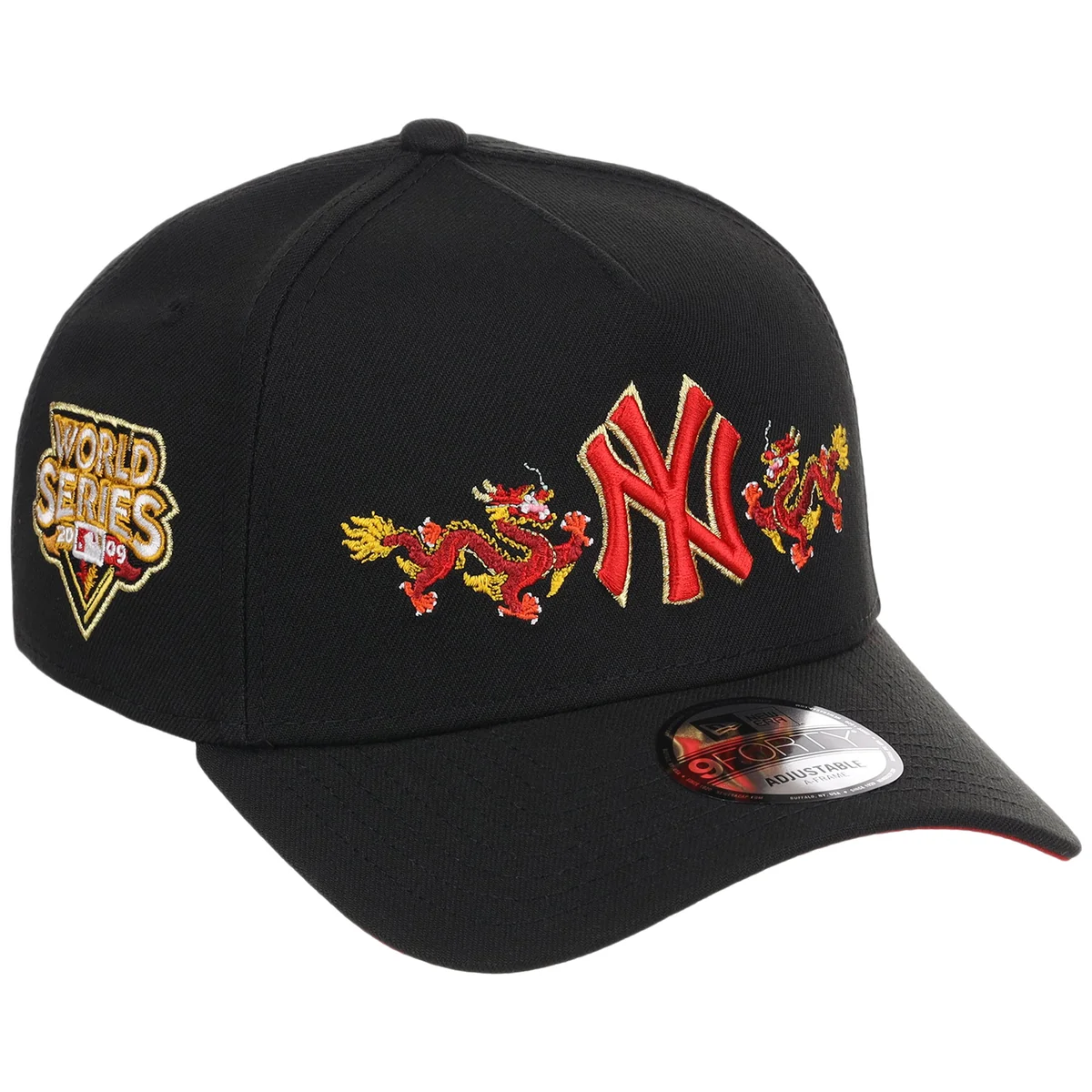New York Yankees Dragon New Era 9FORTY A-Frame front view