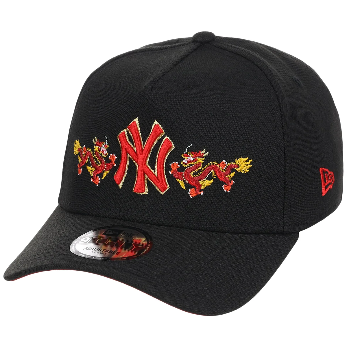 New York Yankees Dragon New Era 9FORTY A-Frame detail view