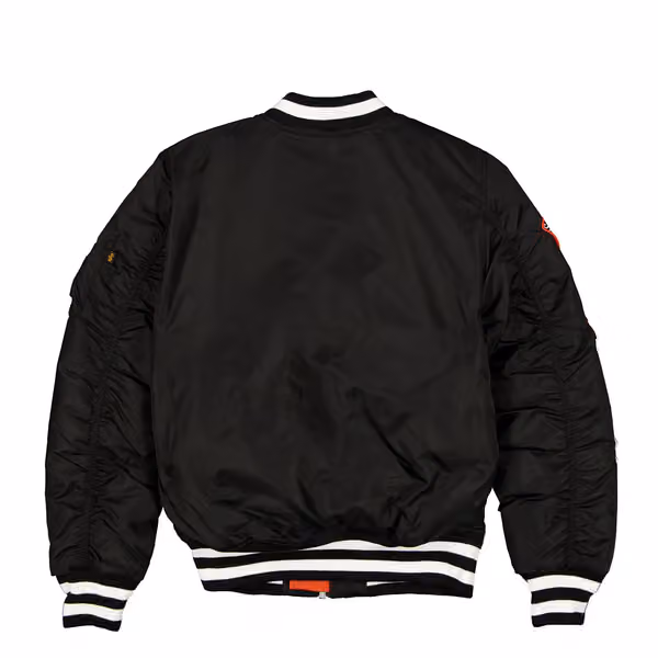 San Francisco Giants Alpha Industries MA-1 MLB Bomber Jacket Black view 2