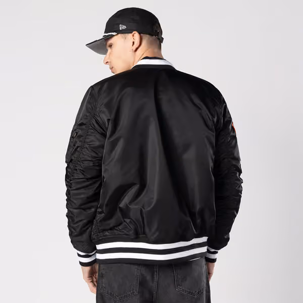 San Francisco Giants Alpha Industries MA-1 MLB Bomber Jacket Black view 4