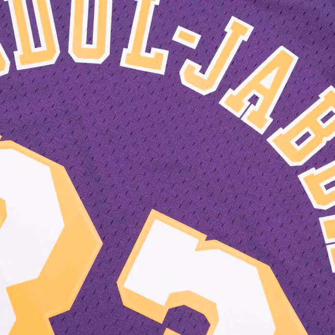 Kareem Abdul-Jabbar #33 Los Angeles Lakers 1983-84 Swingman NBA Jersey Purple view 4
