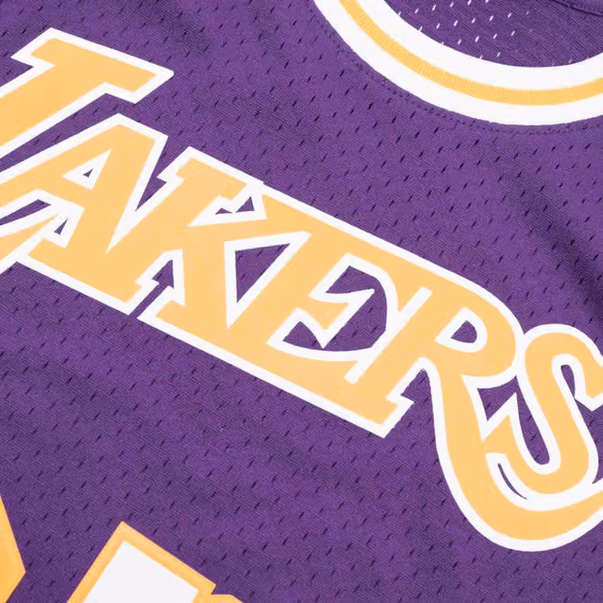 Kareem Abdul-Jabbar #33 Los Angeles Lakers 1983-84 Swingman NBA Jersey Purple view 5