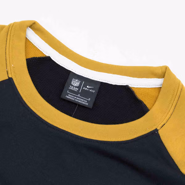New Orleans Saints Raglan NFL Throwback Nike Crewneck Pullover view 4