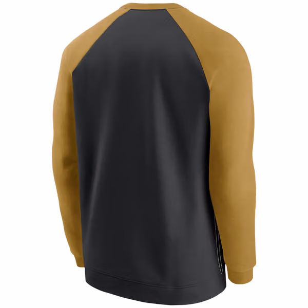 New Orleans Saints Raglan NFL Throwback Nike Crewneck Pullover view 2