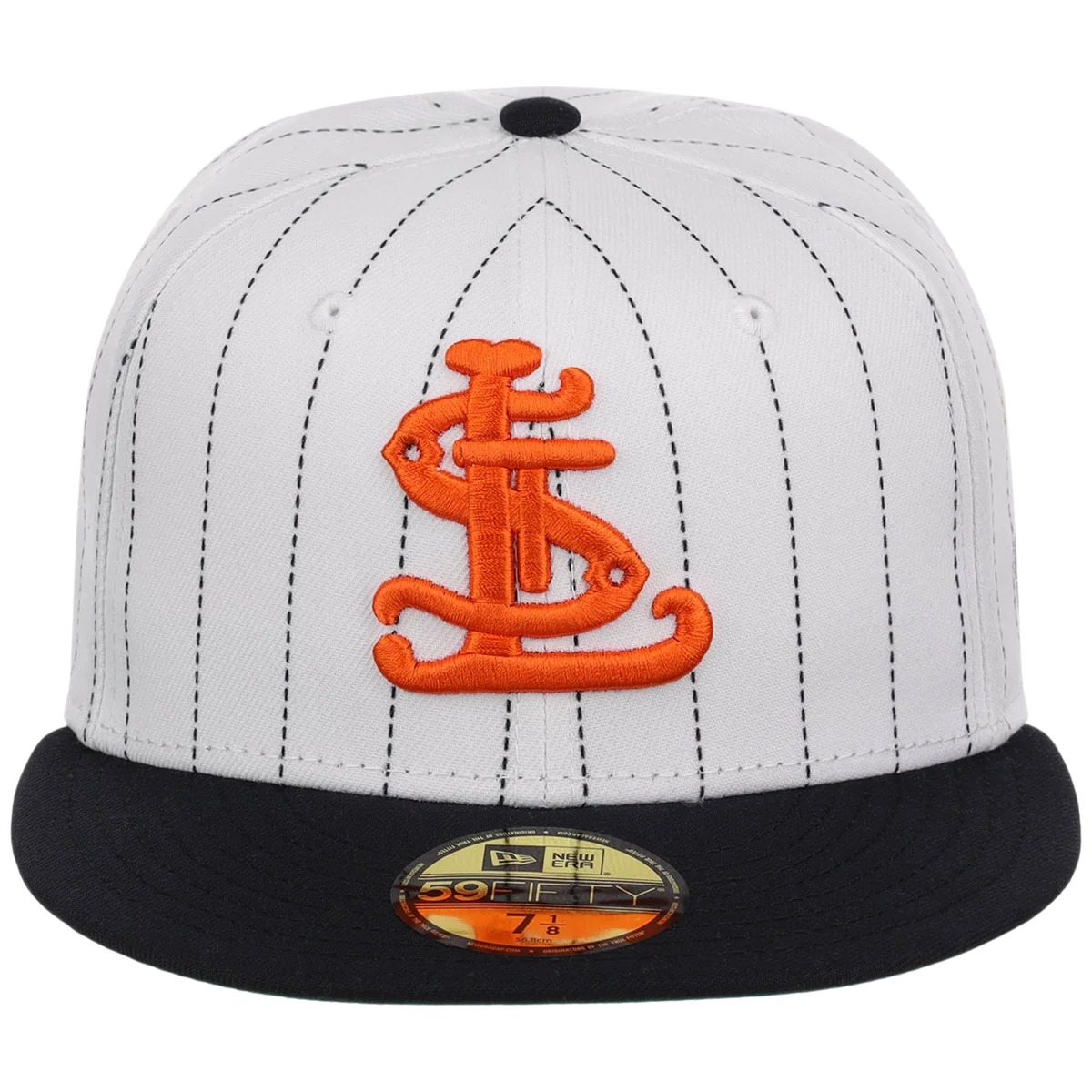 St. Louis Cardinals MLB “Concrete Legacy” New Era 59FIFTY Collection - Pinstripe/Navy detail view