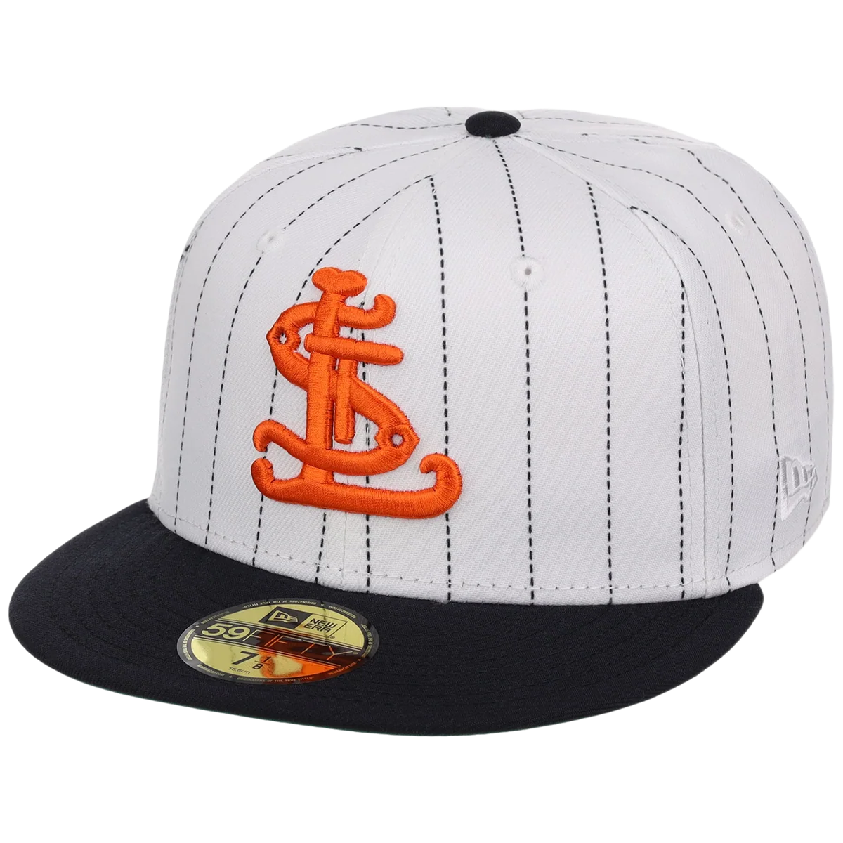 St. Louis Cardinals MLB “Concrete Legacy” New Era 59FIFTY Collection - Pinstripe/Navy detail view
