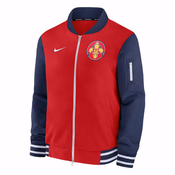 St. Louis Cardinals 2024 City Connect MLB Authentic Nike Bomber Jacket view 3