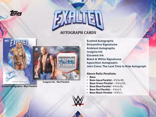 2025 Topps Exalted WWE Hobby Box view 5