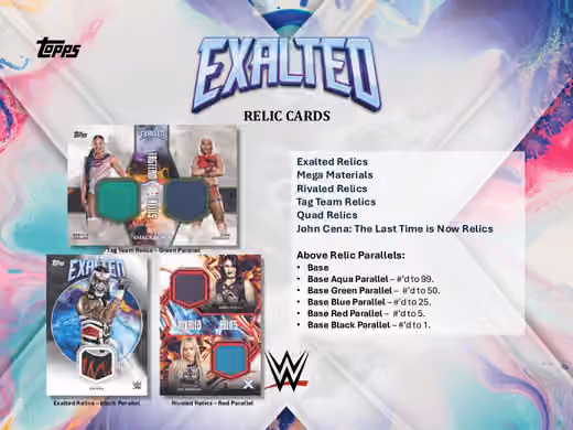 2025 Topps Exalted WWE Hobby Box view 4