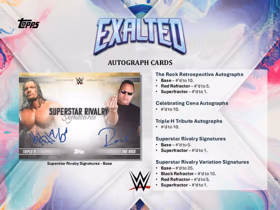 2025 Topps Exalted WWE Hobby Box view 6