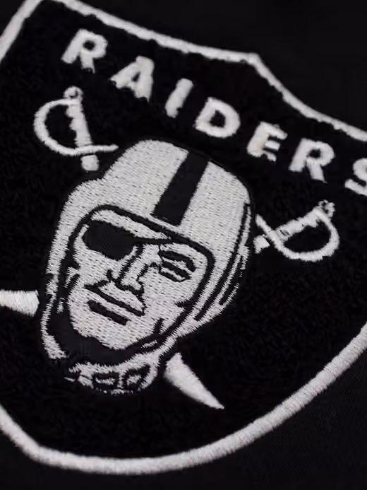 Las Vegas Raiders Letterman Hooded NFL Jacket Black view 3