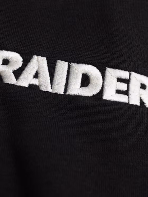 Las Vegas Raiders Letterman Hooded NFL Jacket Black view 4