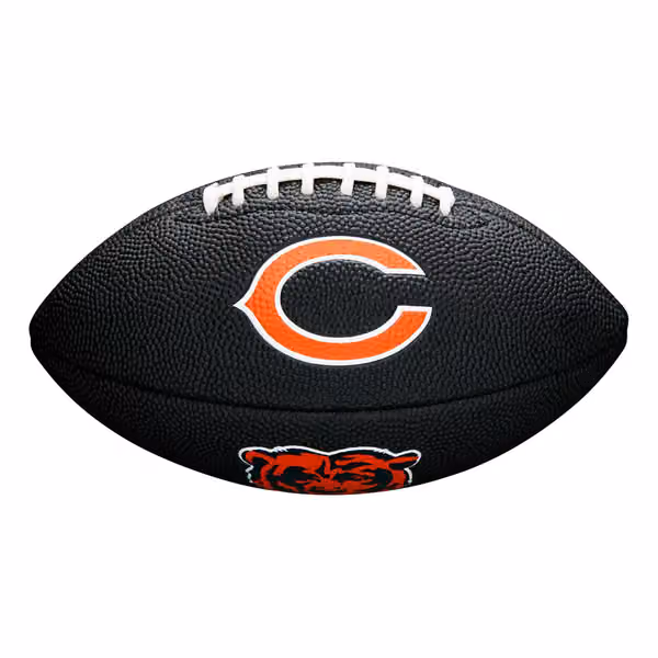 Chicago Bears NFL Wilson Mini Football Black view 1