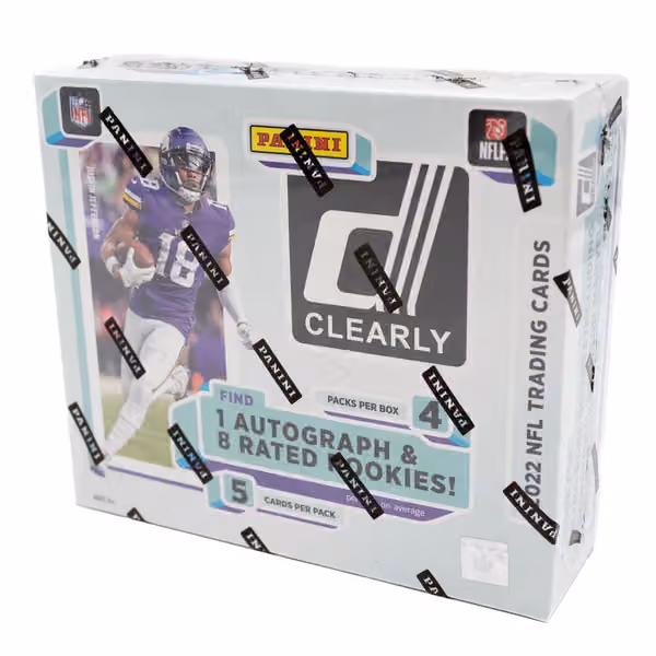2022 Panini Clearly Donruss Football NFL Hobby Box view 1