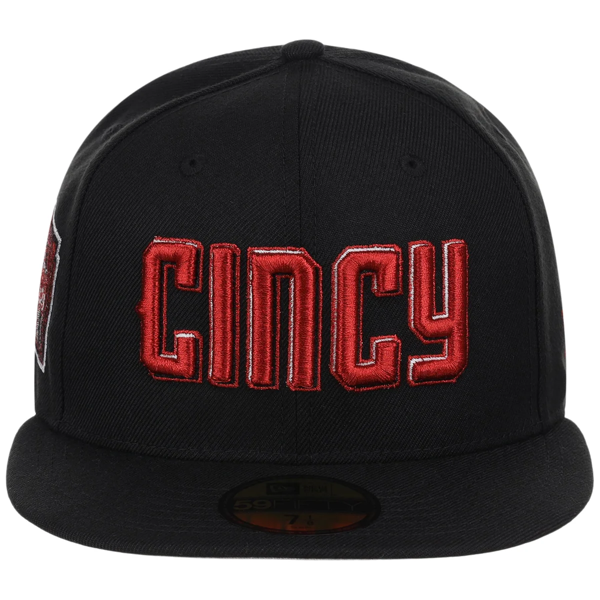 Cincinnati Reds MLB City Connect - Black Metallics New Era 59FIFTY detail view