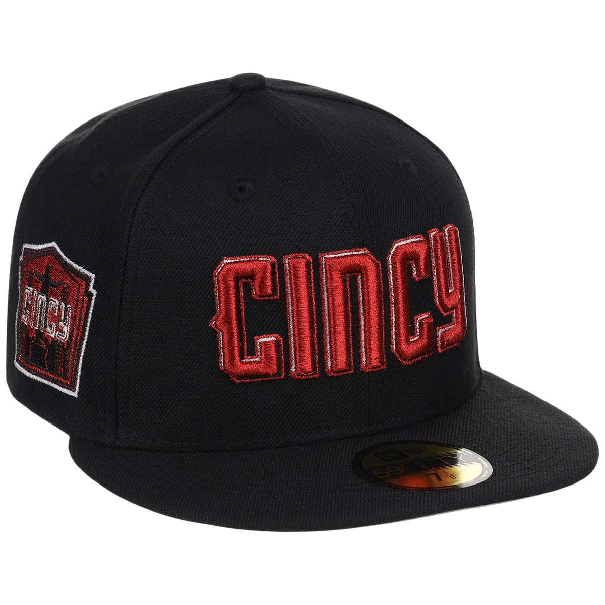 Cincinnati Reds MLB City Connect - Black Metallics New Era 59FIFTY front view
