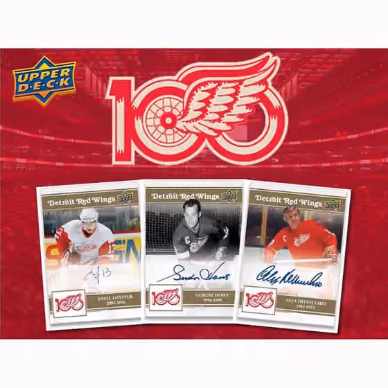 2025/26 Upper Deck Detroit Red Wings 100 Years Centennial Hockey Box Set view 2