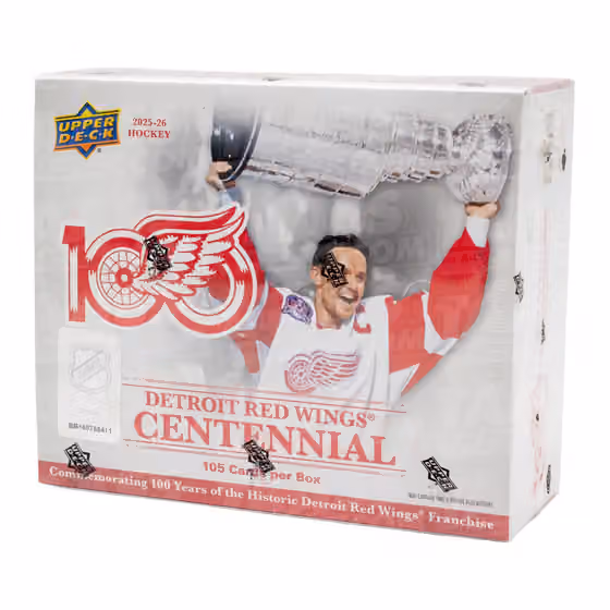 2025/26 Upper Deck Detroit Red Wings 100 Years Centennial Hockey Box Set view 1