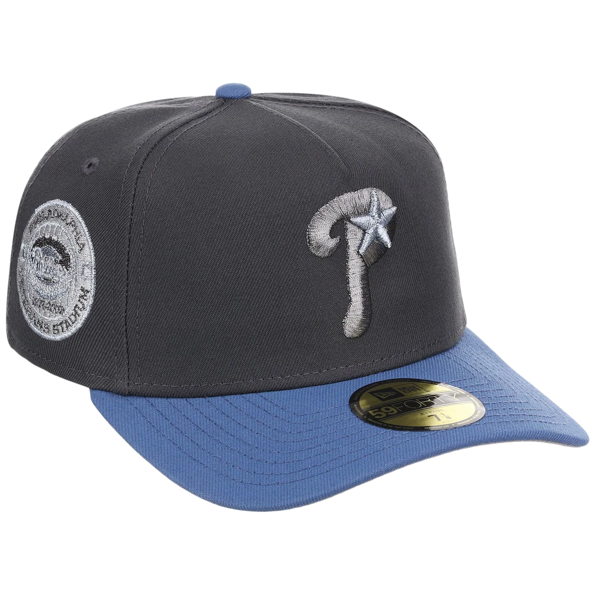 Philadelphia Phillies MLB Indigo Steel New Era 59FORTY front view