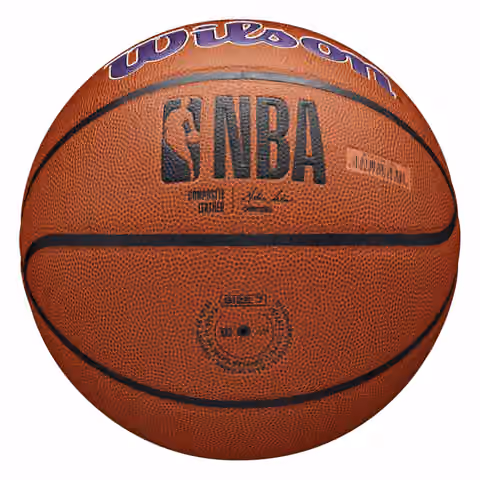Los Angeles Lakers Wilson Team Alliance NBA Basketball (Size 7) view 2