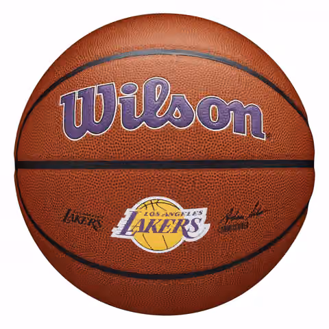 Los Angeles Lakers Wilson Team Alliance NBA Basketball (Size 7) view 1