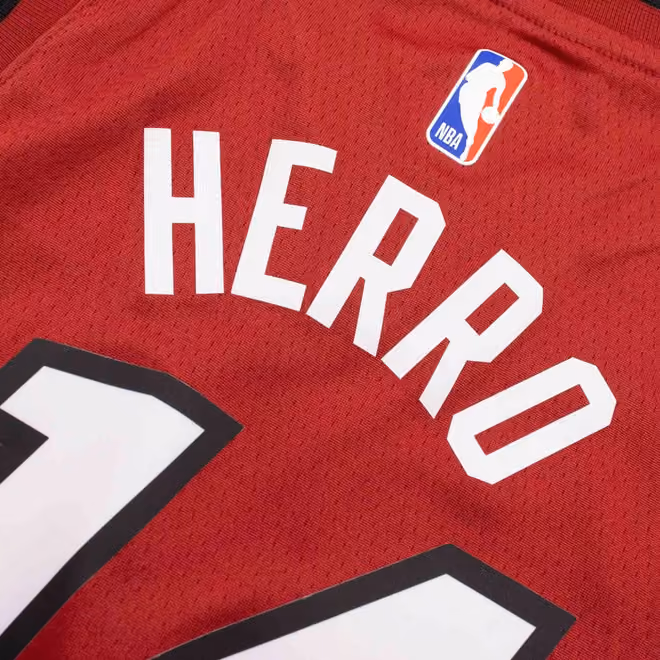 Tyler Herro #14 Miami Heat Jordan Swingman NBA Jersey Red (YOUTH) view 4