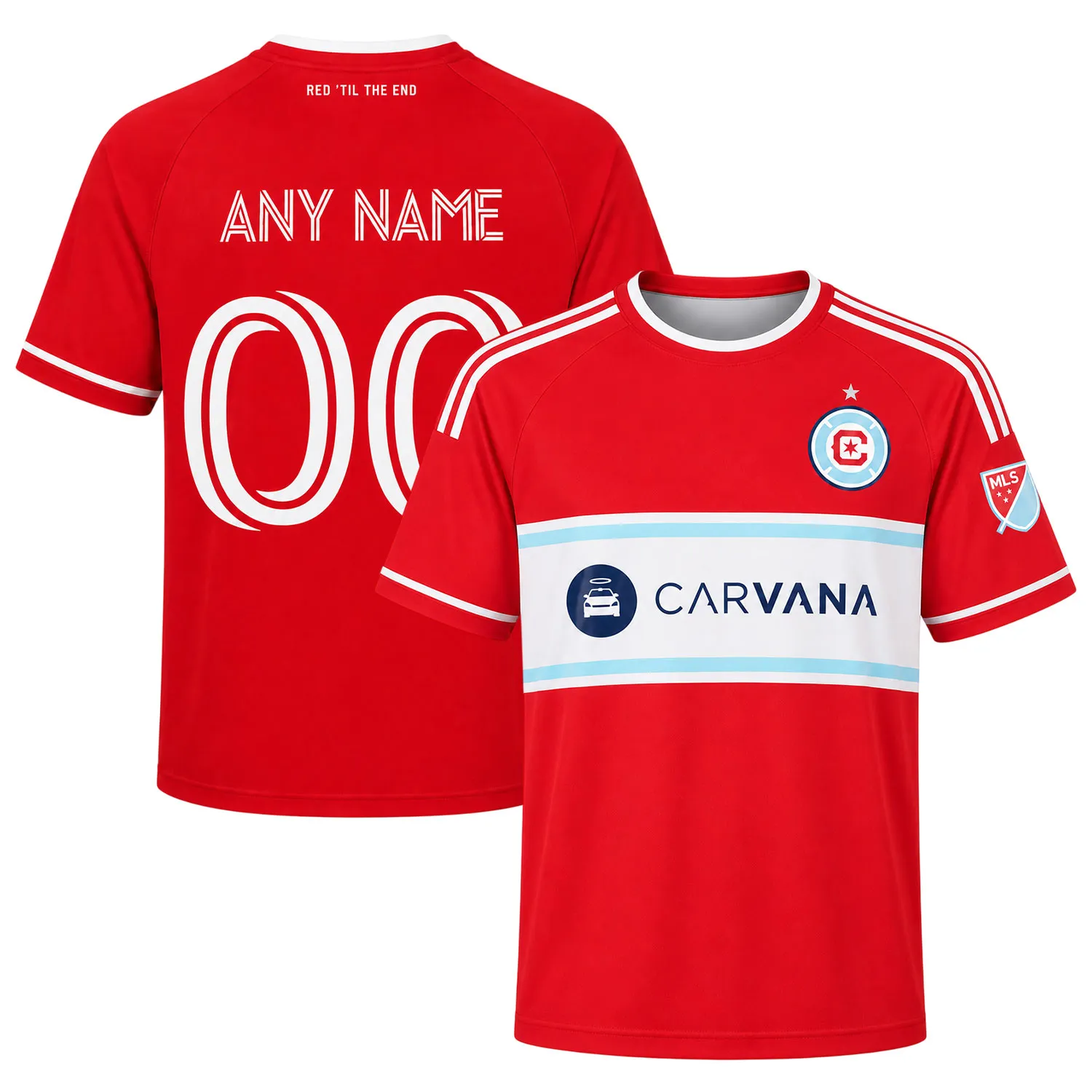 Kids Chicago Fire Home Jersey Custom Special Fan Gear