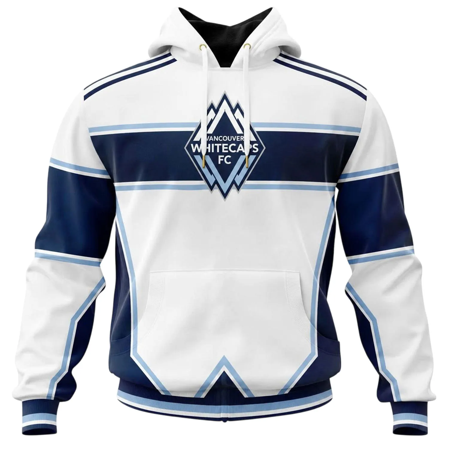 Whitecaps FC Custom White Hoodie – Comfortable Fan Wear