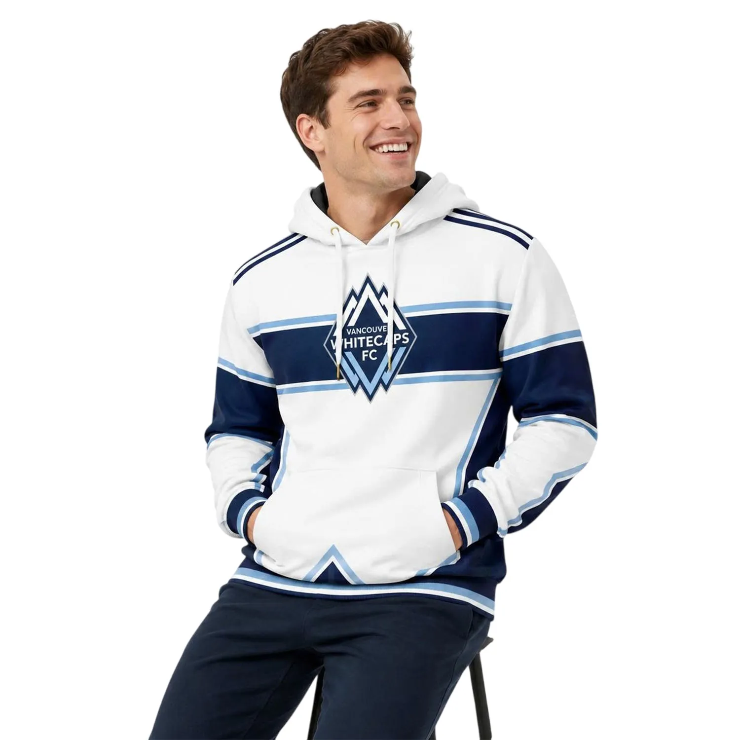 Whitecaps FC Custom White Hoodie – Comfortable Fan Wear