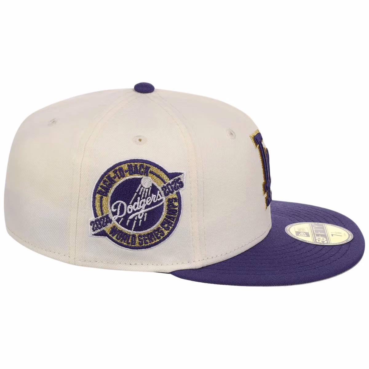Los Angeles Dodgers Apex Venom New Era 59FIFTY (Chrome/Purple) detail view