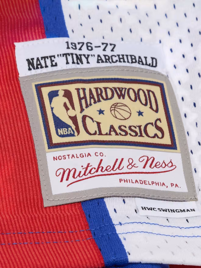 Nate "Tiny" Archibald #1 New York Nets 1976-77 Swingman NBA Jersey Blue view 3