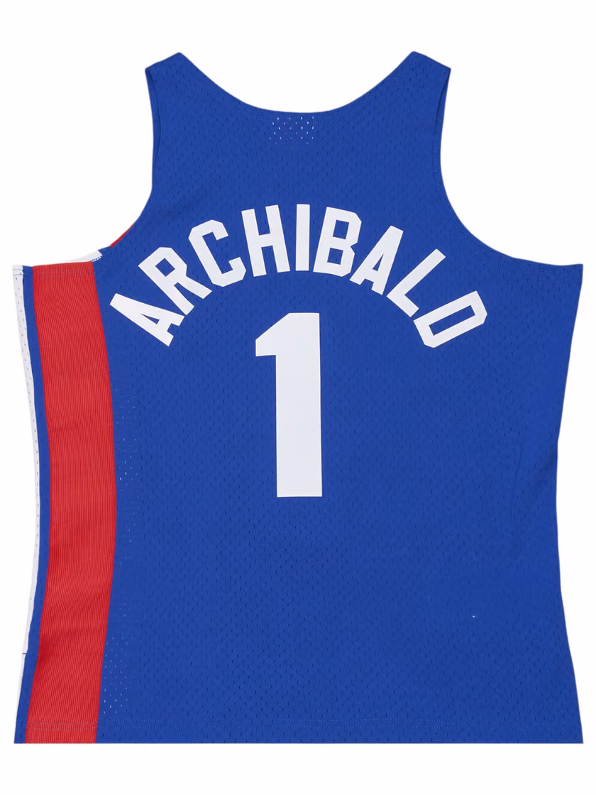 Nate "Tiny" Archibald #1 New York Nets 1976-77 Swingman NBA Jersey Blue view 2