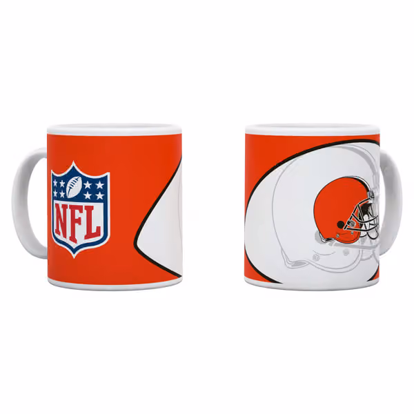 Cleveland Browns Shadow Logo & Shield NFL Mug (330 ml) view 1