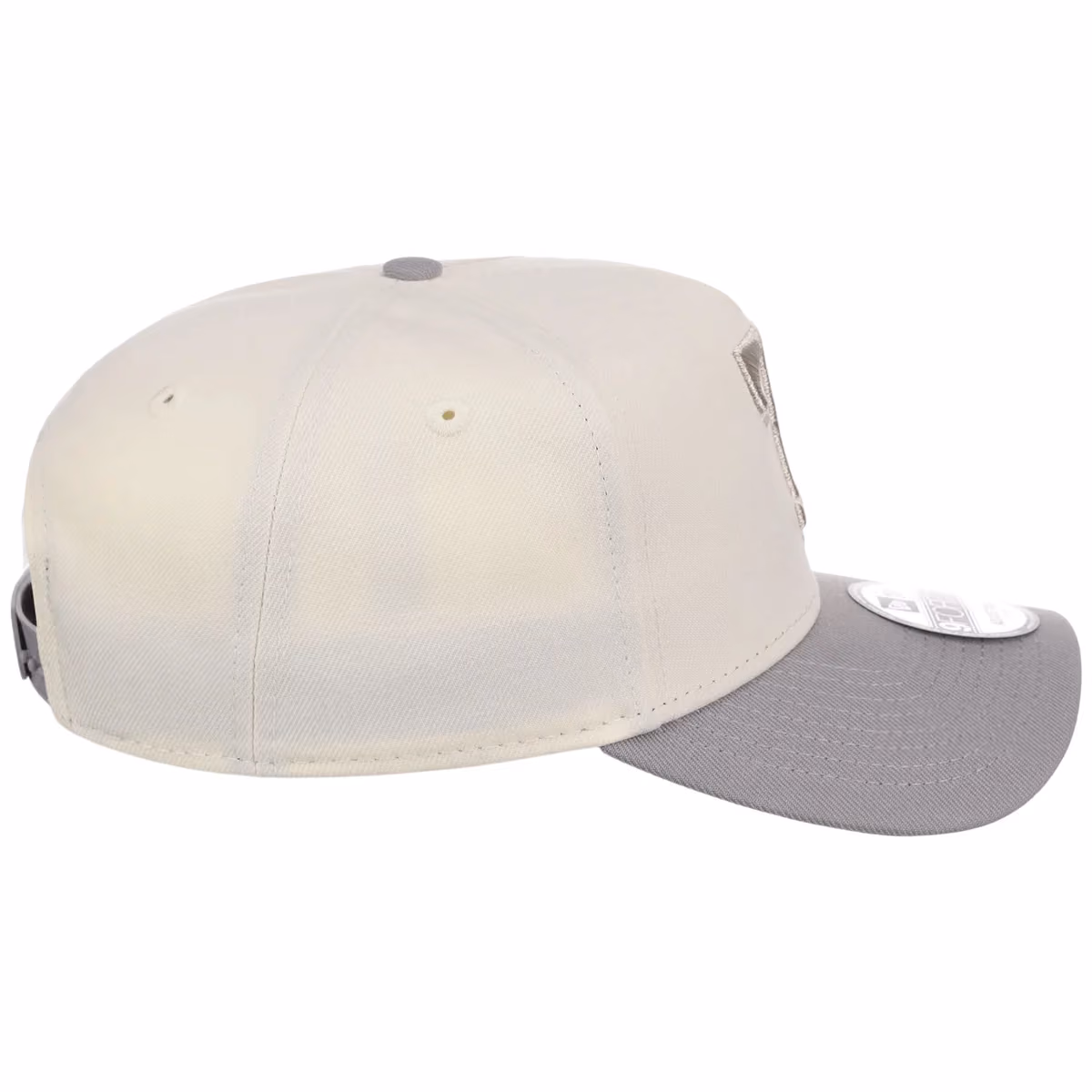 Texas Rangers MLB Chrome x Gray FASHION CORE New Era 9FORTY A-Frame detail view