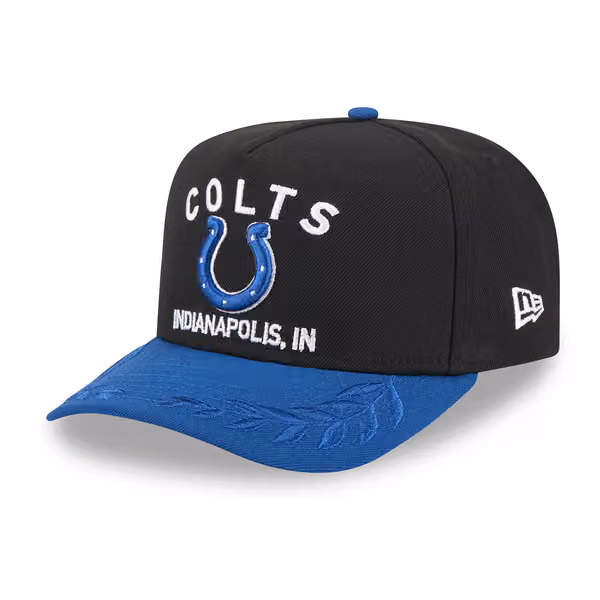Indianapolis Colts 2025 NFL Draft New Era 9FIFTY A-Frame Snapback Cap Black product photo