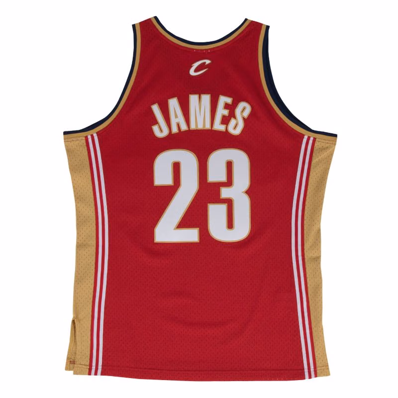 LeBron James #23 Cleveland Cavaliers 2003-04 Swingman NBA Jersey Red view 2