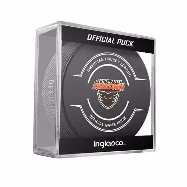 Lehigh Valley Phantoms AHL Official Game Puck view 1