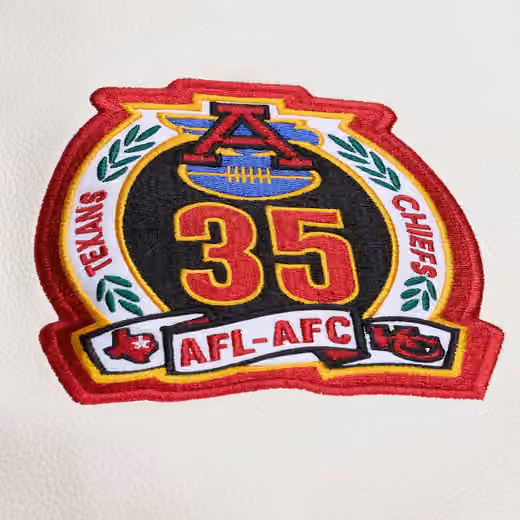 Kansas City Chiefs Dusted Varsity NFL Jacket Brown/Cream view 7