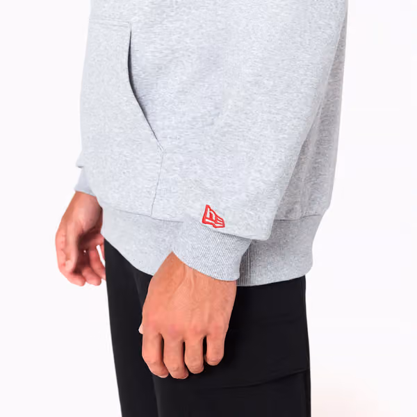 NFL Shield Logo Hoodie New Era NFL Sweatshirt Grey view 4