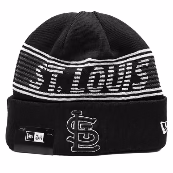 St. Louis Cardinals Black Colorway 2024 MLB Clubhouse New Era Beanie Knit product photo
