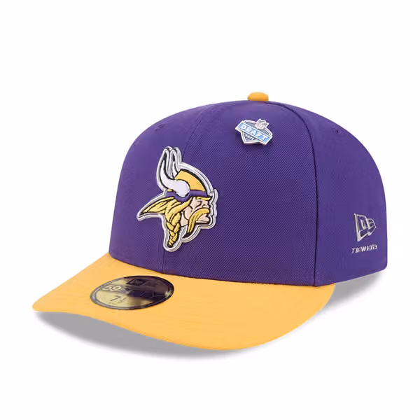 Minnesota Vikings 2026 NFL Draft Pre-Curved 59FIFTY Fitted Cap product photo