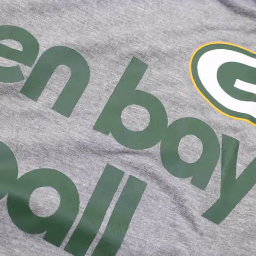 Green Bay Packers Nike Triblend Football NFL T-Shirt Gray (Women's) view 3