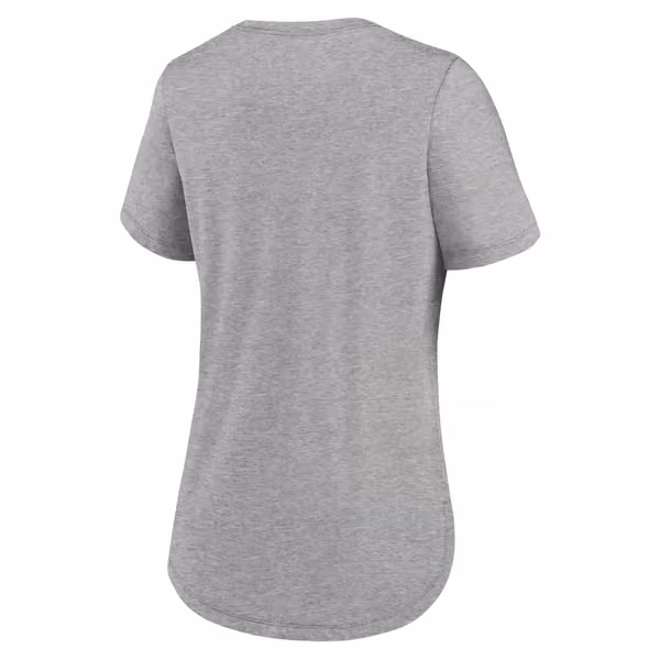 Green Bay Packers Nike Triblend Football NFL T-Shirt Gray (Women's) view 2