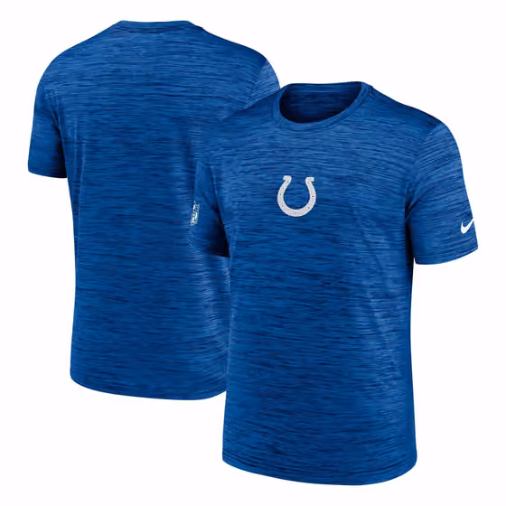 Indianapolis Colts 2025 NFL Sideline Nike Velocity Performance T-Shirt Blue view 1