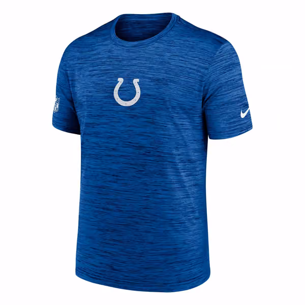 Indianapolis Colts 2025 NFL Sideline Nike Velocity Performance T-Shirt Blue view 2
