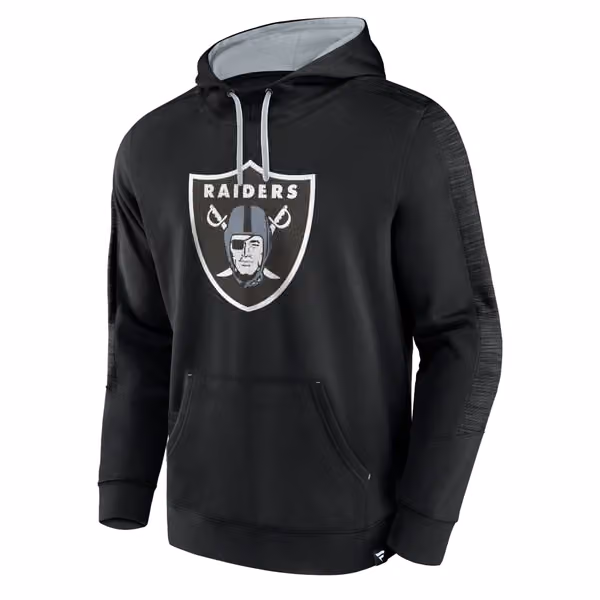 Las Vegas Raiders Defender Performance NFL Hoodie Black view 2