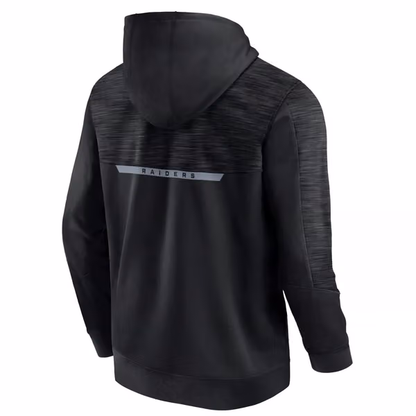 Las Vegas Raiders Defender Performance NFL Hoodie Black view 3