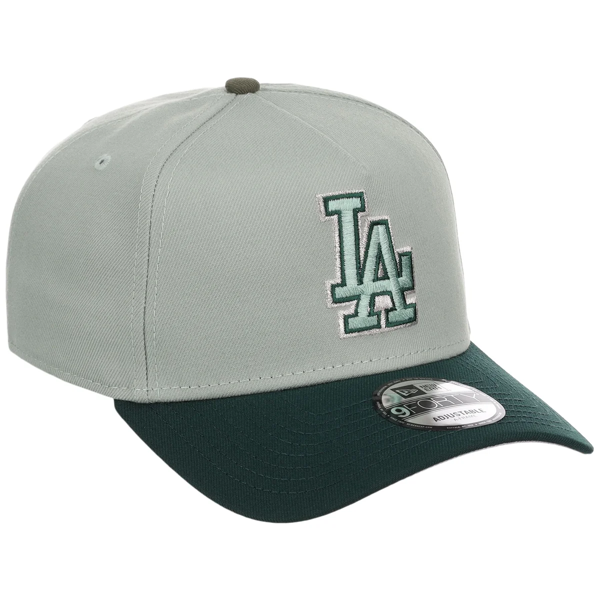 Los Angeles Dodgers MLB Everest x Dark Green FASHION CORE New Era 9FORTY A-Frame front view