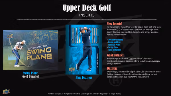 2026 Upper Deck Golf Hobby Pack view 3