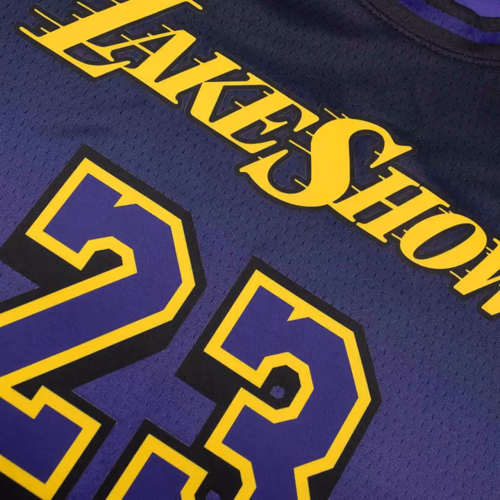 LeBron James #23 Los Angeles Lakers 2024-25 City Edition Nike Swingman NBA Jersey (YOUTH) view 4